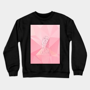 Abstract Woman Face Crewneck Sweatshirt